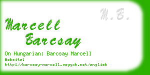 marcell barcsay business card